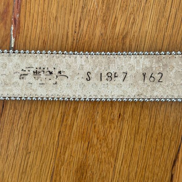 BB Simon Belt Womens Silver Brown Crystal Western Cowboy Rhinestone - Picture 5 of 7